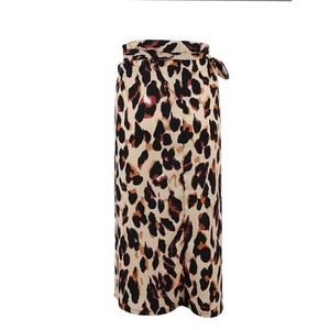 🦁 Animal print wrap skirt